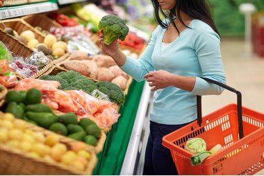 A peek inside the trolley of a nutritionist