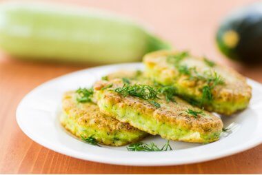 Gluten-free zucchini and dill fritters recipe from Monica Meldrum