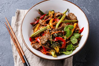 Szechuan Beef Stir-fry with Vegetables