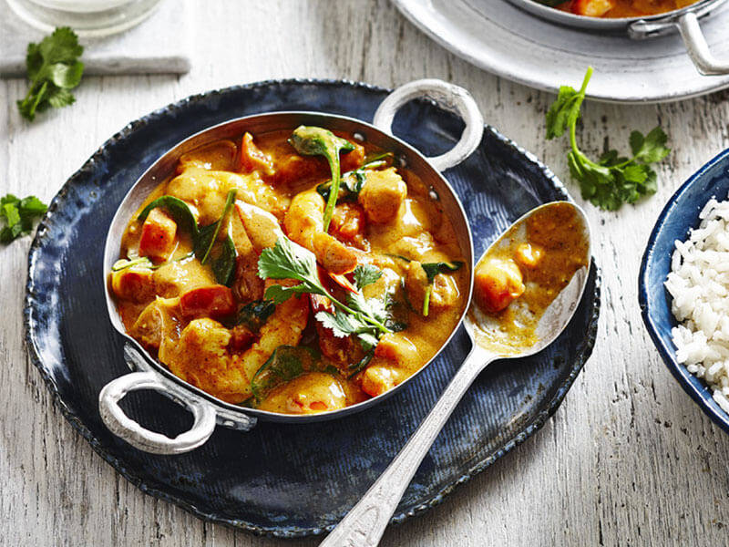 Sally Obermeder’s 15 minute prawn curry