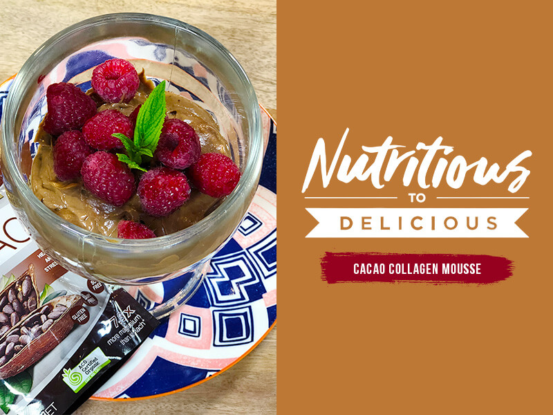 cacao collagen mousse
