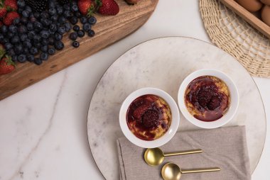 maple syrup custard