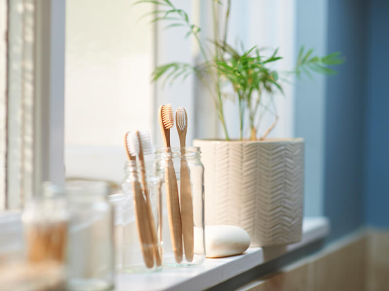 plastic-free bathroom