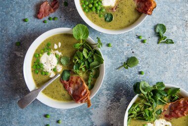 pea and watercress soup