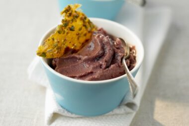 Acai yoghurt sorbet