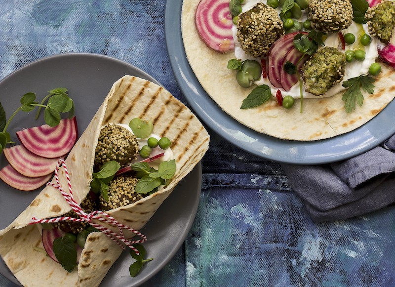 sesame falafel