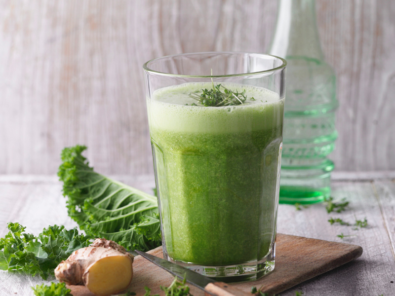 kale-and-cress-smoothie-with-ginger-and-pineapple